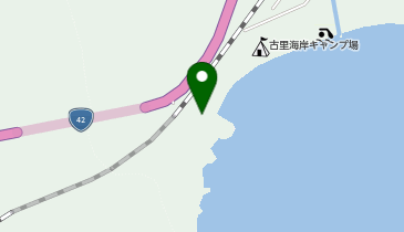 古里海水浴場付近の地図画像