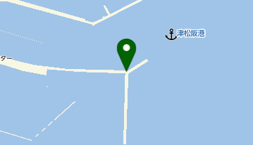 伊勢湾岩田川河口南防波堤の地図画像
