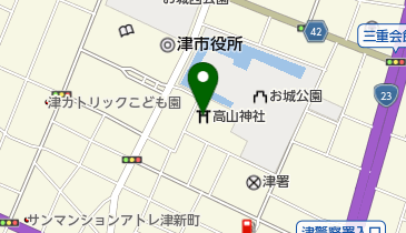 高山神社の地図画像