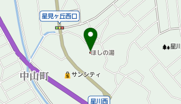 ほしの湯の地図画像