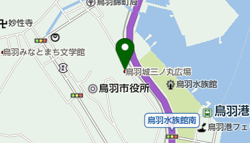 鳥羽城三ノ丸広場の地図画像