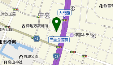 三重会館の地図画像