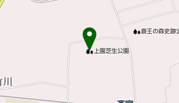 上園芝生公園の地図画像