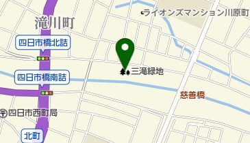 三滝緑地の地図画像