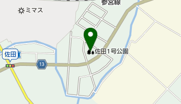 佐田1号公園の地図画像