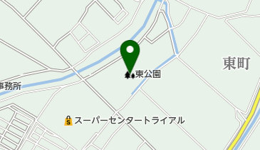 東公園の地図画像