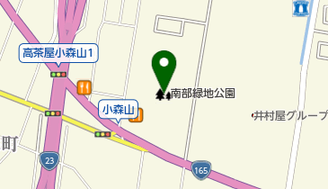 南部緑地公園の地図画像