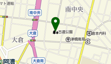 古道公園の地図画像