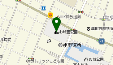 お城西公園の地図画像