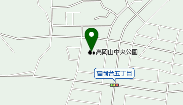 高岡山中央公園の地図画像