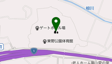 東野公園の地図画像