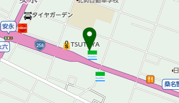 ジャパンレンタカー桑名の地図画像