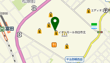 3COINS+plusイオンモール四日市北店の地図画像