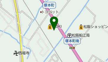 快活CLUB松阪店の地図画像
