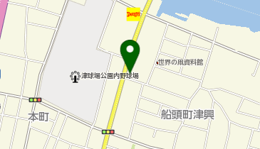 ゆず庵津店の地図画像