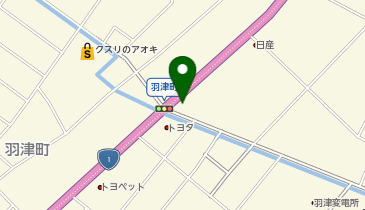 ゆず庵四日市店の地図画像