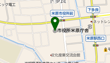 米原市役所米原庁舎の地図画像