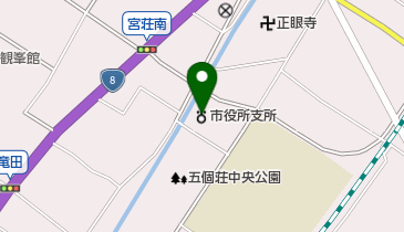 東近江市五個荘支所の地図画像