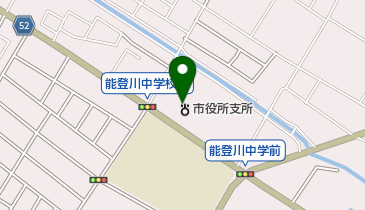 東近江市能登川支所の地図画像