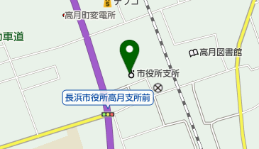 長浜市役所高月分庁舎の地図画像
