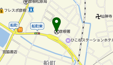 彦根警察署の地図画像