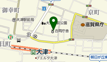 大津税務署の地図画像