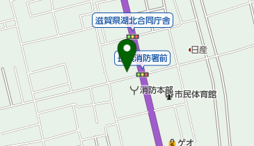 長浜保健所の地図画像