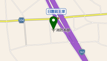 高島市消防本部の地図画像