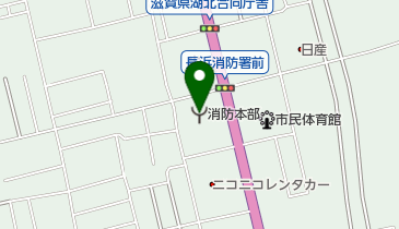 湖北地域消防本部の地図画像