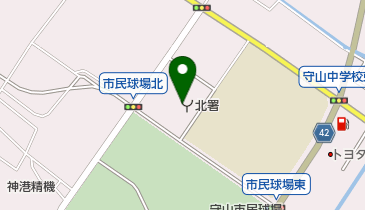 湖南広域消防局北消防署の地図画像