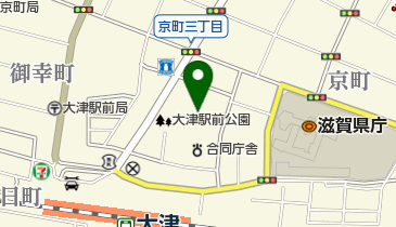 大津地方裁判所の地図画像