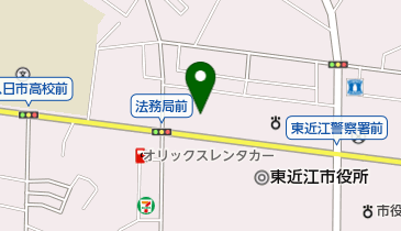 東近江簡易裁判所の地図画像