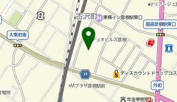 大津家庭裁判所彦根支部の地図画像