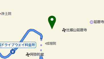 比叡山国宝殿の地図画像