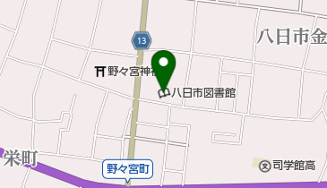 東近江市立八日市図書館の地図画像