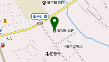 東近江市立蒲生図書館の地図画像
