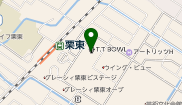 栗東市立栗東西図書館の地図画像