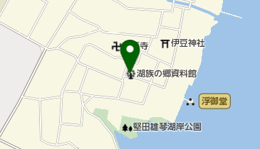 湖族の郷資料館の地図画像