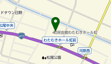 文化振興事業団日野町町民会館わたむきホール虹の地図画像