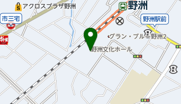 野洲文化ホールの地図画像