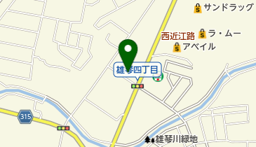 天恵ホールの地図画像
