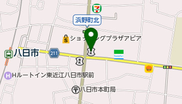 滋賀銀行八日市支店の地図画像