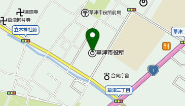 滋賀銀行草津市役所代理店の地図画像