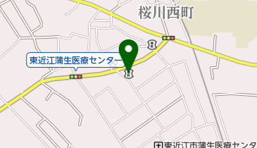 湖東信用金庫蒲生支店の地図画像