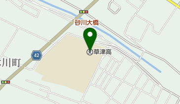 滋賀県立草津高校の地図画像