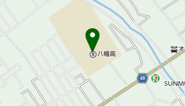 滋賀県立八幡高校の地図画像