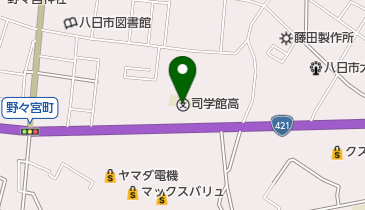 私立司学館高校の地図画像