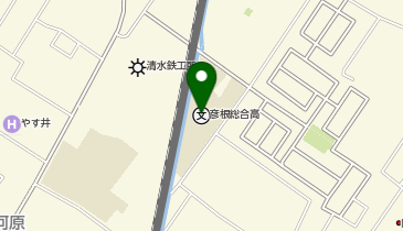 私立彦根総合高校の地図画像