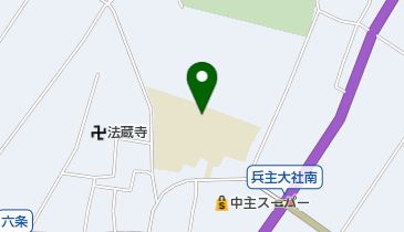 野洲市立中主中学校の地図画像