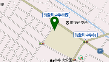 東近江市立能登川中学校の地図画像